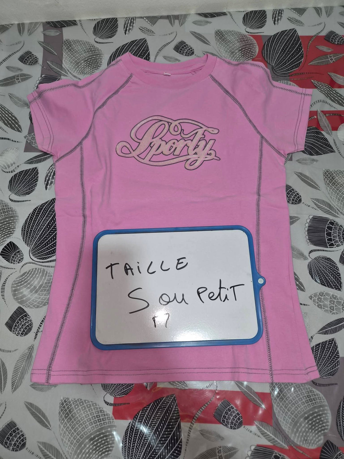 T-shirt femme rose
